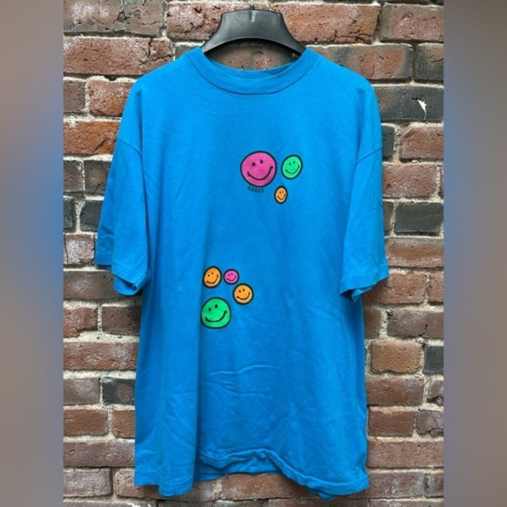 Vintage Hanes Smiley Faces Graphic Tee XL